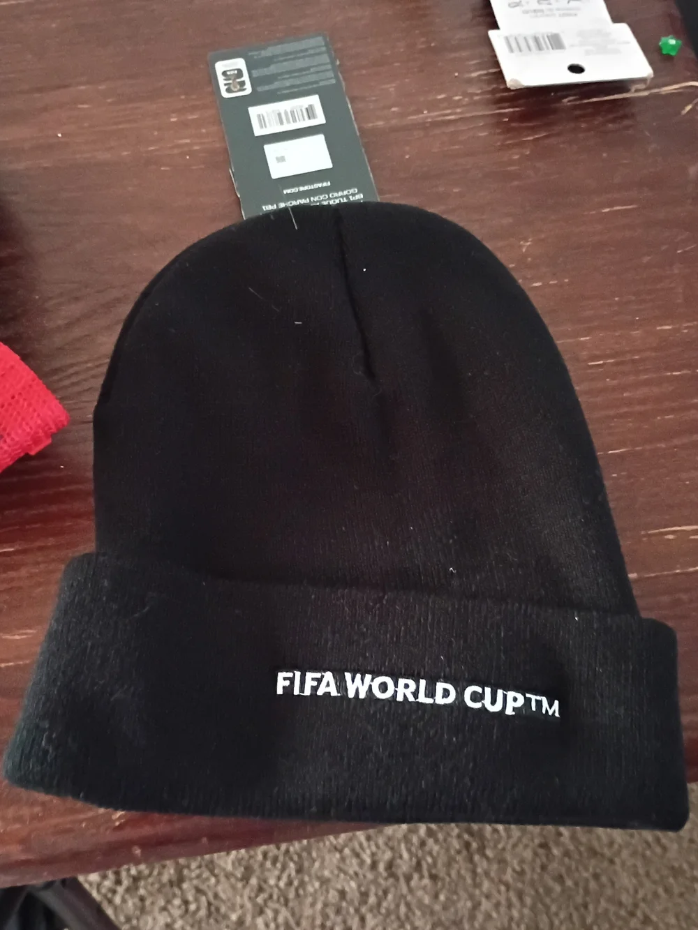 FIFA CAN MEX USA Green/Red/White Trucker Cap with Black FIFA Beanie